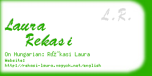 laura rekasi business card